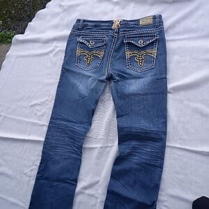 L.A. Idol Jeans Size 13 Bootcut Studded Western Pocket Y2K